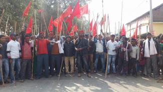 Protest at Agiaon, Bihar