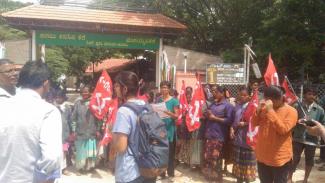 बंगलौर में सफाई मजदूरों का प्रतिवाद